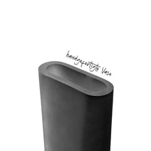 Load image into Gallery viewer, Turno Vase Grey Satin Finish 34 cm
