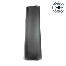 Load image into Gallery viewer, Turno Vase Grey Satin Finish 42 cm

