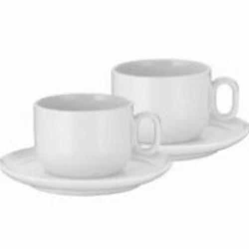 Cappuccino Cups and Saucers New Barista Set, 2 Pcs