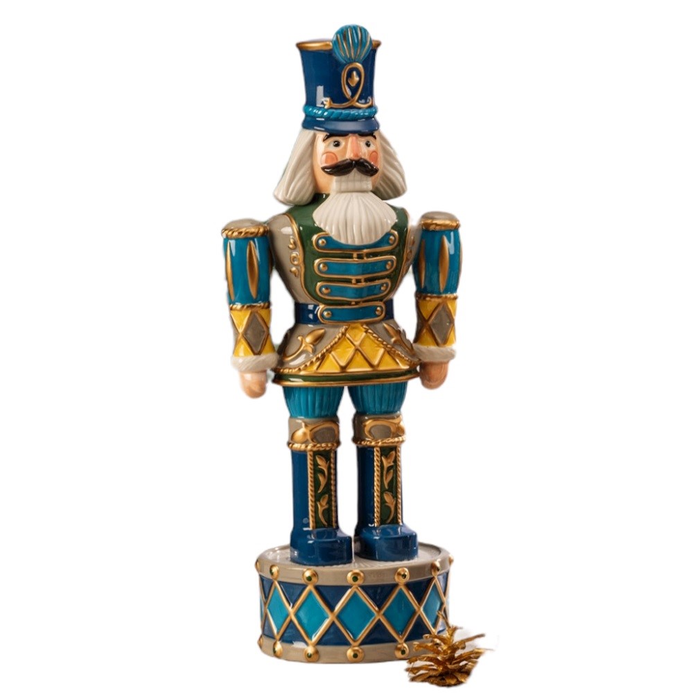 Nutcracker turquoise crown 40 cm