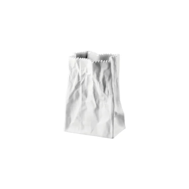 Do Not Litter White Vase 14 cm