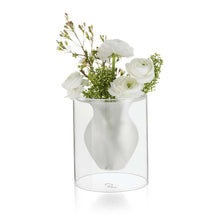 Load image into Gallery viewer, Esmeralda Vase 16 cm Clear and Frosted
