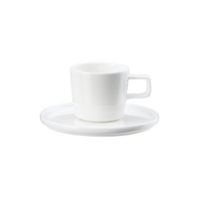 Load image into Gallery viewer, Oco White Espresso Cup with Saucer
