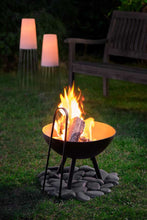 Load image into Gallery viewer, Flames Fire Pit 3 Pcs, Fire Tongs, BBQ Cover

