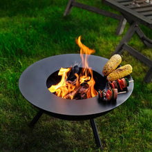 Load image into Gallery viewer, Flames Fire Pit 3 Pcs, Fire Tongs, BBQ Cover
