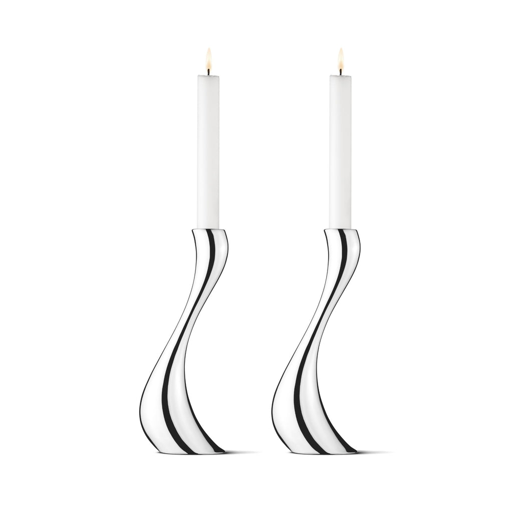 Cobra Candleholders – 24cm – Set of 2