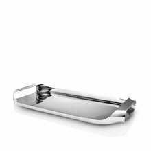 Load image into Gallery viewer, Serving Tray 43 x 25 cm Stainless Steel + Silicone Mat for Steel Tray
