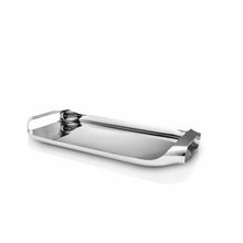Load image into Gallery viewer, Serving Tray 43 x 25 cm Stainless Steel + Silicone Mat for Steel Tray
