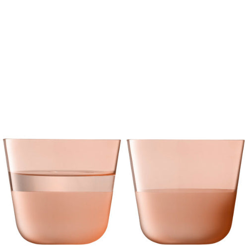 Arc Contrast Tumbler 260ml Set of 2 - Coral