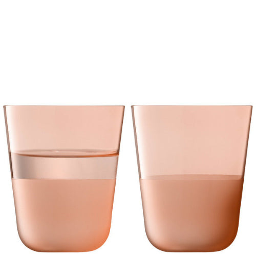 Arc Contrast Tumbler 380ml Set of 2 - Coral