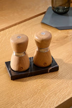 Load image into Gallery viewer, Salt Pepper Mill Tray, Table topper, Black Marble
