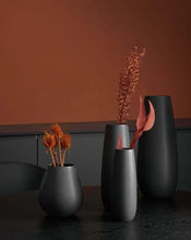 Load image into Gallery viewer, Ease Vase, Black Iron 45 cm
