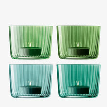 Load image into Gallery viewer, Gems Tealight Holder 6cm Set of 4 Jade Green
