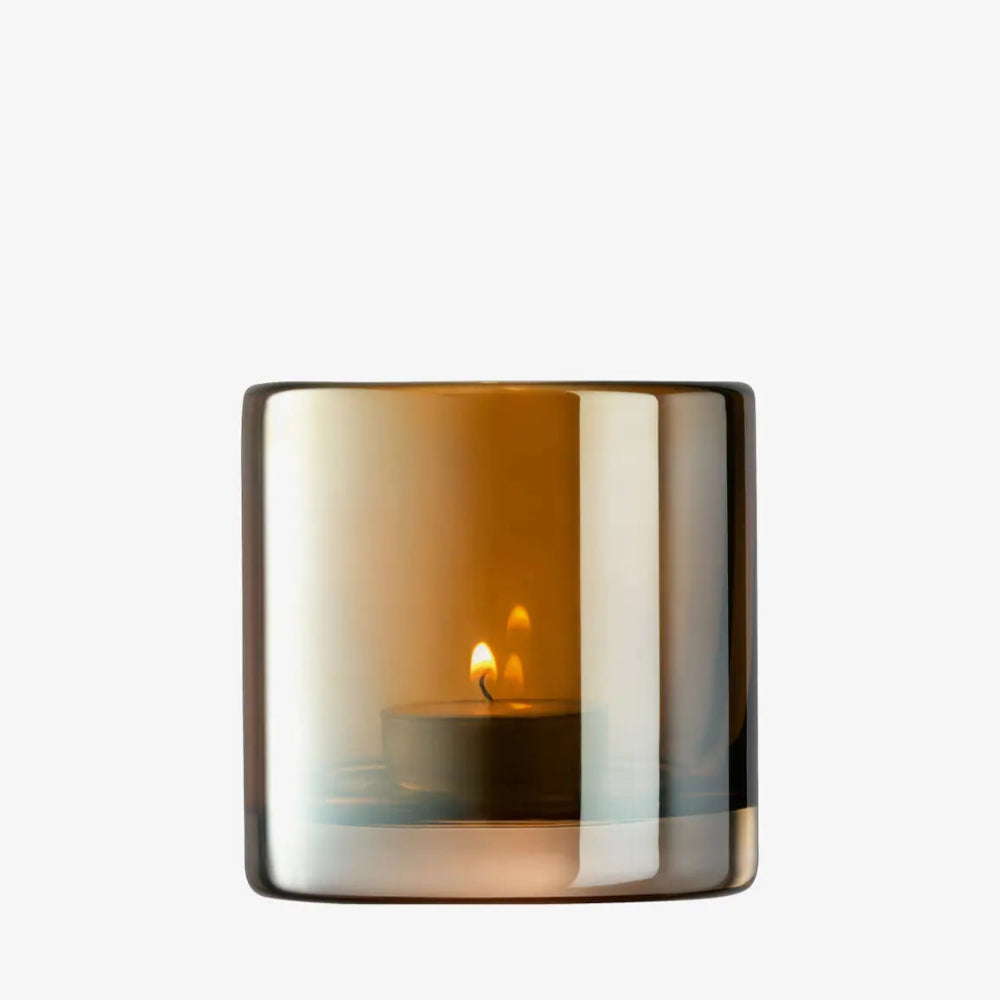 Epoque Tealight Holder 8.5cm Amber