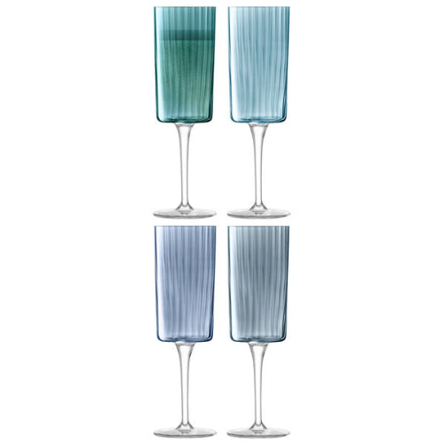 Gems Champagne Flute 210ml Set of 4 - Sapphire Blue