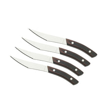 Load image into Gallery viewer, Set of 4 Pizza &amp; Steak Knives “Napoli” Dark

