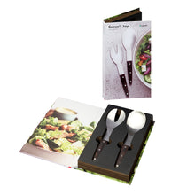 Load image into Gallery viewer, Stainless Steel Luxury Salad Set “Caesar’s Joices” Dark
