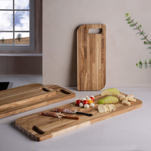 Load image into Gallery viewer, “Felix” Serving Cutting Board in Solid Natural Oak Wood 70x25
