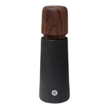Load image into Gallery viewer, Stockholm, Black Porcelain, Walnut Lid Grinder - 17cm
