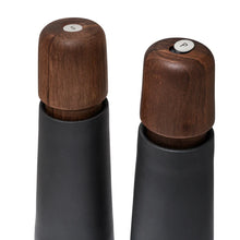 Load image into Gallery viewer, Stockholm, Black Porcelain, Walnut Lid Grinder - 17cm
