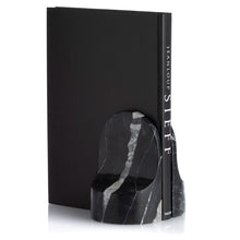 Load image into Gallery viewer, Emoji Book End | black marble
