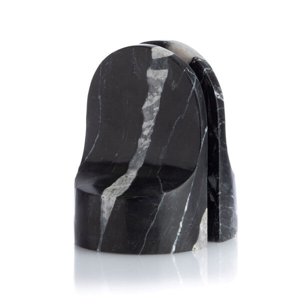 Emoji Book End | black marble
