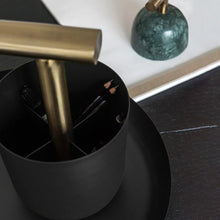 Load image into Gallery viewer, Carry away basket | black + brass
