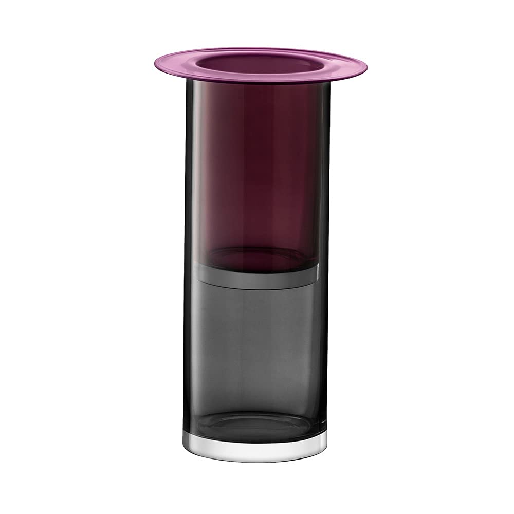 Nest vase/bougeoir grey-violet 45cm