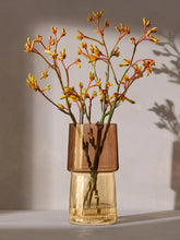 Load image into Gallery viewer, Gems Vase/Lantern 23cm Amber

