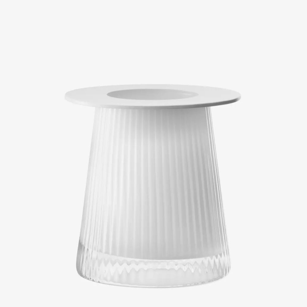 Beacon Lantern/Vase 14cm White