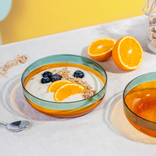 Load image into Gallery viewer, Glass Bowls 'Amber', Set of 2
