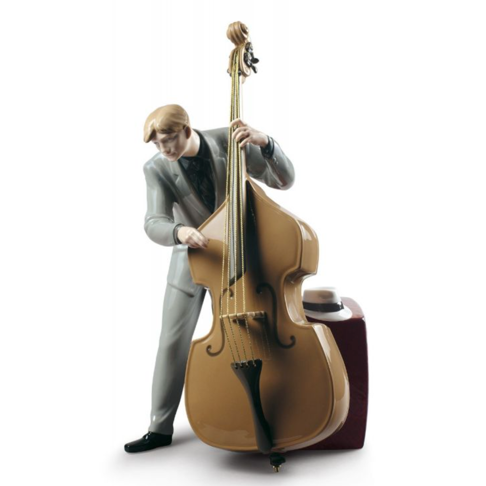 Jazz Bassist Figurine