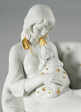 Load image into Gallery viewer, Feels Like Heaven Mother Figurine. Golden Lustre and White
