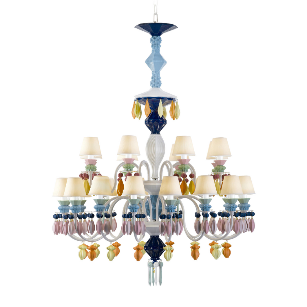 Belle de Nuit 24 Lights Chandelier, multicolor