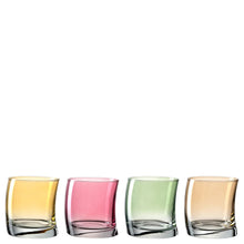 Load image into Gallery viewer, Swing glass set of 4, warm colors

