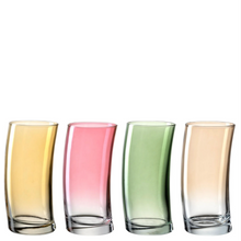 Load image into Gallery viewer, Swing long glass set of 4, warm colors
