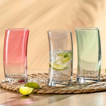 Load image into Gallery viewer, Swing long glass set of 4, cold colors
