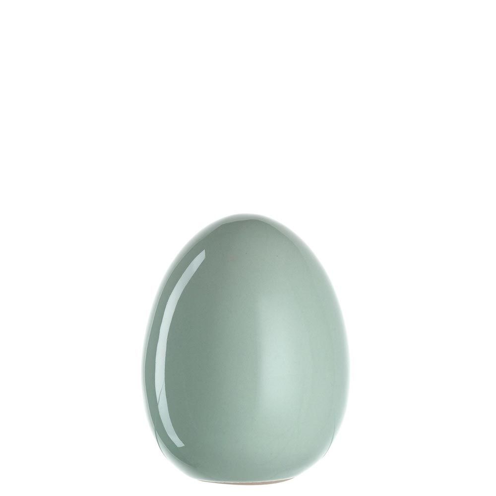 Ceramic egg 9cm mint