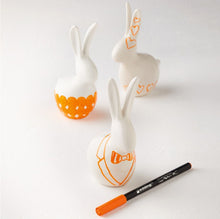 Load image into Gallery viewer, Rabbit 16 cm white + porcelain marker
