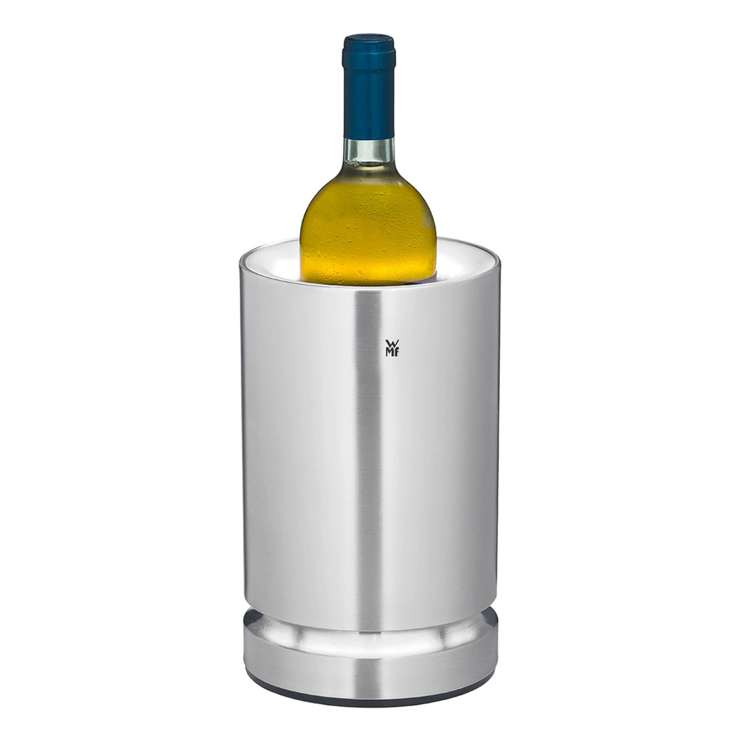 Wine cooler with LED light