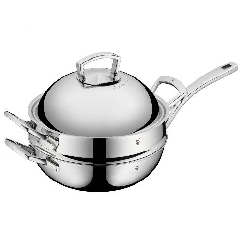Wok with Metal Lid & Steam Insert ∅ 28cm