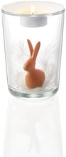 Load image into Gallery viewer, Orange Rabbit Vase with Tea Light 15cm
