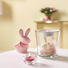 Load image into Gallery viewer, Beige Rabbit Vase with Tea Light 15cm
