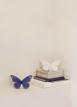 Load image into Gallery viewer, Butterfly Figurine. Golden Luster &amp; Blue
