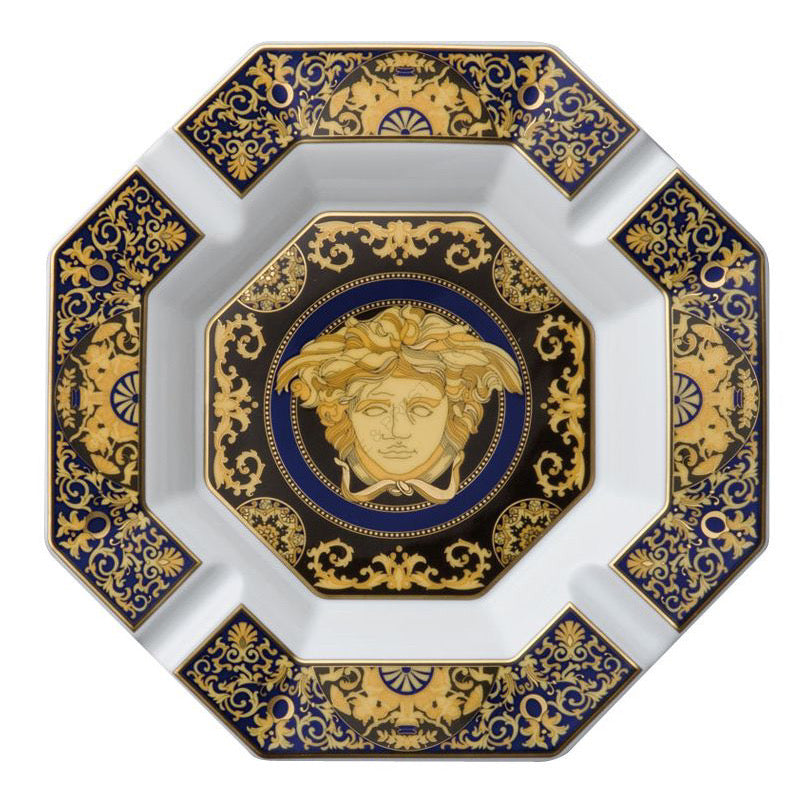 Ikarus Medusa blue ashtray 24 cm