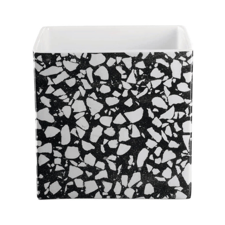 Terrazzo planter 18x18cm