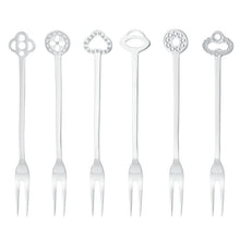 Load image into Gallery viewer, Set 6 party forks
