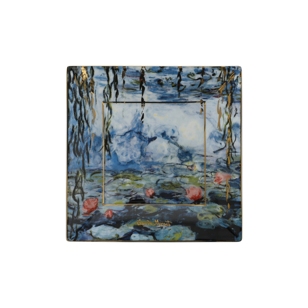 Claude Monet waterlilies vide-poche 12x12cm
