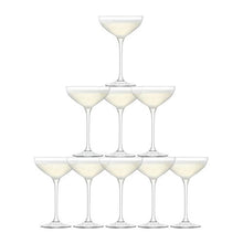 Load image into Gallery viewer, Tower Glasses Champagne Set 10pcs clear
