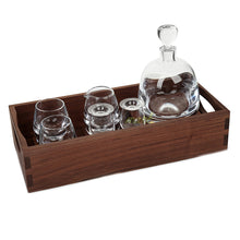 Load image into Gallery viewer, Whisky Islay Connoisseur Set &amp; Walnut Tray 6pcs
